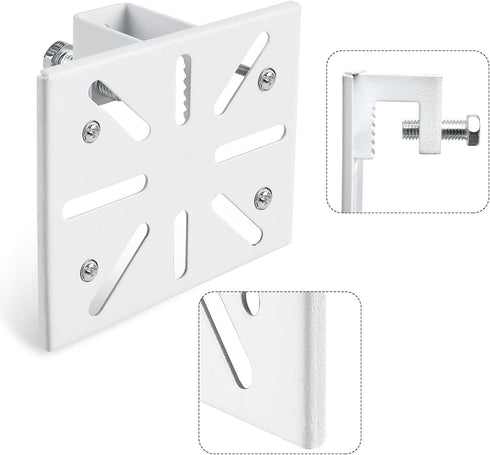 Gutter Mount for eufy Security Solocam S340 Solar Security Camera (White)...