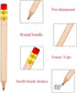 Outus 72 Pieces Golf Pencils Half Pencils with Eraser Baby Shower Pencils Mini Pencils for kids for Baby Shower Bridal Shower Wedding Golf School ...
