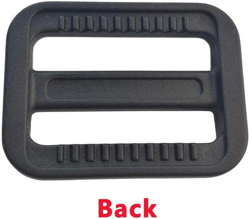30 Pcs 1 Inch Plastic Slide Buckle Tri Glides Slides for Webbing, Clothing, Fasteners Strap and Backpack Bags...