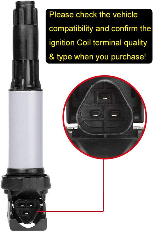 Ignition Coil Pack of 1 Replace OE# GN10328 Compatible with BMW 325Ci 325i 325xi 330Ci 330i 525i 530i M3 X3 X5 Z3 Z4 for Mini Cooper & more...
