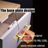 2 Pack 5 Inch 128 mm Self-adhesive Gold Barrel Knurled Cabinet Handles with Base Plate Aluminum Cabinet Pulls for Drawer Sliding Door Charcuterie ...