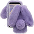 Rabbit Case Compatiable with Samsung Galaxy S23 FE 5G, Cute 3D Bunny Ears Soft Furry Hairball Fuzzy Winter Warm Faux Fur Plush Fluffy TPU Bumper W...
