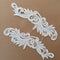 6Pcs=3 Pair Decorative Embroidery Clothes Red/White/Black/Green Wedding Dress Bridal Badge Headband Motif Patch DIY Wedding Bridal Dress Scrapbook...