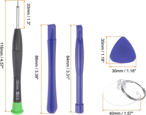 8 in 1 Electronics Repair Tool Kit Precision Screwdriver Set Opening Pry Tool for Repairing Phone Watch Eyeglasses Laptop...