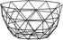 Geometric Metal Wire Fruit Bowl, Iron Arts Fruit Storage Baskets for Kitchen Counter (Black, Large)...