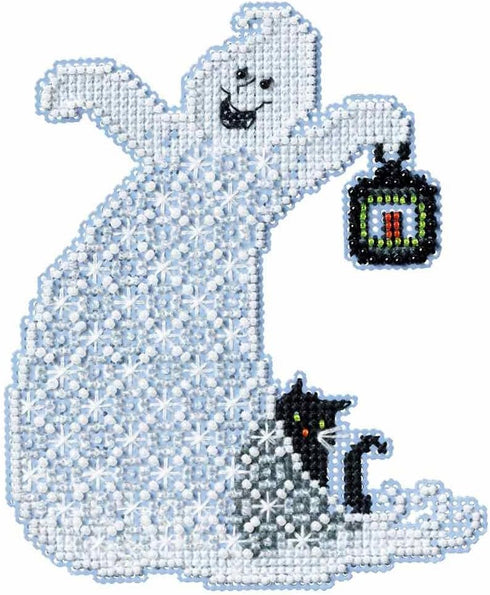Essence Ghost Beaded Halloween Cross Stitch Kit Mill Hill 2017 Ghost Trilogy MH191723...