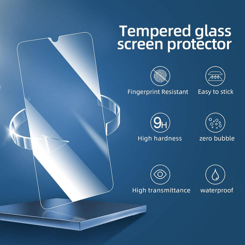 NEW'C [3 Pack Designed for Samsung Galaxy A25 5G, M34 5G Screen Protector Tempered Glass,Case Friendly Scratch-proof, Bubble Free, Ultra Resistant...