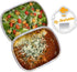 ReHeatables Aluminum Food and Storage Containers Reusable and Disposable Tray with Lids Freezer Oven Safe Meal Prep Baking Roasting Storing Reheat...