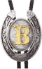 HUABOLA CALYN Vintage Bolo Tie for Men- Initial Letter ABCDMJR to Z Western Cowboy Bolo Tie for Women...