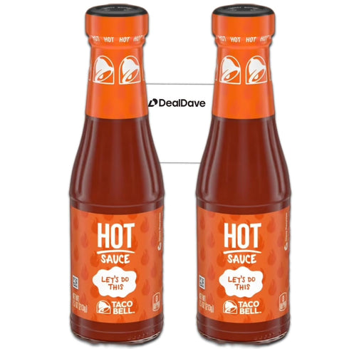 Taco Bell Hot Sauce (Pack of 2) 7.5 Ounce...