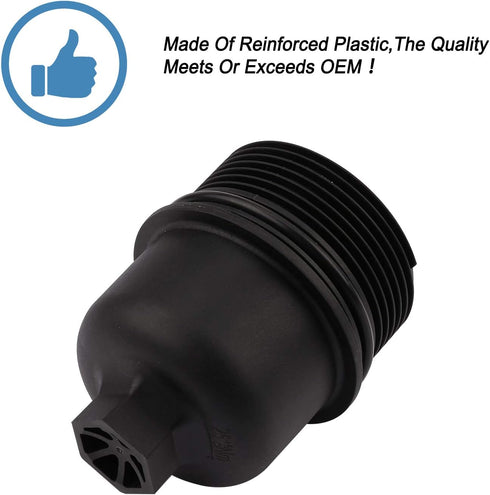 Oil Filter and Oil Filter Housing Cap Assembly , Fits For Chrysler Dodge Jeep Ram - 200, 300, Challenger, Charger, Durango, Cherokee, Wrangler,Rep...