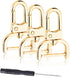 6 Pack 1 Inch Detachable Snap Hook Swivel Clasp, Metal Lobster Claw Clips Clasp with Screwdriver for Replacement Purse Keychain Hardware, Keyring ...