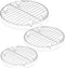 P&P CHEF Round Cooking Rack, 3 Pcs Stainless Steel Baking Cooling Steaming Grilling Rack, Fits Air Fryer/Stockpot/Pressure Cooker/Round Cake Pan, ...
