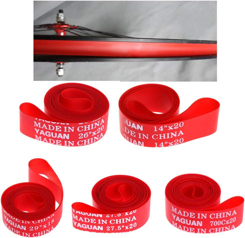 Bicycle Tire Liner,2 Pieces PVC Bicycle Rim Strip 1.8cm Width Bike Tire Protector Mountain Bike Road Bike Tire Tube Protection for 29 Inch Bike Ti...