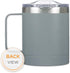 Christian Art Gifts Stainless Steel Double Wall Vacuum Insulated Camp Style Travel Mug 11 oz Gray Coffee Mug with Lid and Handle for Men and Women...
