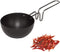 Satre Online and Marketing Hard Anodized Non Stick Aluminium Tadka Pan, Mini Fry Pan,Size No-6- Black...