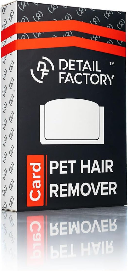 Detail Factory - Pet Hair Card - Perfect for Easily Removing Pet Hair from Automotive Carpet and Upholstery; Ergonomic Design; Durable Long lastin...