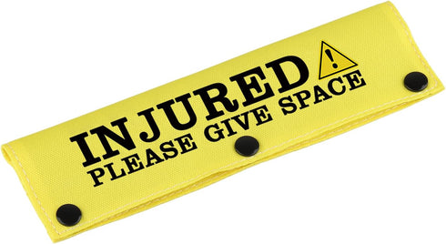 Funny Dog Leash Sleeve Injured Please Give Space Dog Leash Wrap Sleeve Alert Tag Pet Birthday Gift (Injured Please-YE Sleeve)...