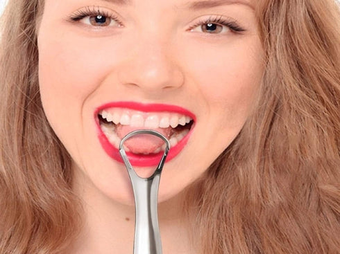 Tongue Scraper Cleaner (3 Pcs) Best Stainless Steel Tongue Cleaner Seller, Use mouth wash, toothpaste for Bad Breath, Improve good Oral Hygiene, H...