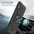 HNHYGETE for iPhone XR Case: iPhone XR phone case with Screen Protector: (Heavy Duty) Military Grade 360° Rotatable Kickstand Shockproof Protectiv...