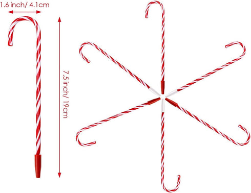 7 Inch Candy Cane Pen Christmas Pens with Black and Blue Ink for Christmas Holiday New Years Home Decor Party Gift (48)...