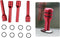 4Pcs Car Door Lock Knobs, Automotive Inner Door Pull Pins Decor, Aluminum Alloy Inner Door Lock Pull Pins, Suitable for Most Cars SUVs Accessory (...