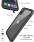 iPhone X/Xs Waterproof case Life Snowproof Dirtproof Shockproof Cover for iphone X/Xs 5.8‘’ (BLACK)...