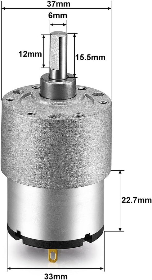uxcell Mini 12V DC 107 RPM 8N.cm Gear Box Electric Motor...