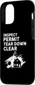 iPhone 14 Pro Inspect Permit Tear Down Clear Design for Home Wrecker Case...