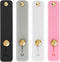 4 Pieces Phone Grip Holder Phone Loop Finger Holder Silicone Cell Phone Grip Strap Phone Finger Strap Stand for Most Smartphones(black/white/grey/...