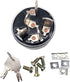 272041 Ignition Switch for Hyster 2394129 Clark D147482 Daewoo Forklift 108066, Silver, Ignition, Manual...