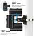 No-Drill Outdoor Security Camera Pole Mount, Universally Compatible with Eufy, Arlo, Simplisafe, and More...