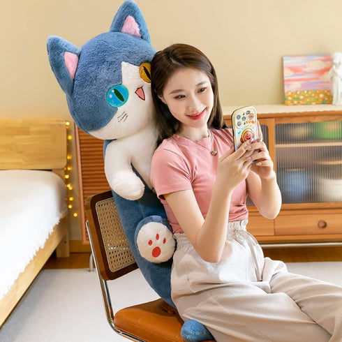 FANGYU Cute Plush Shark cat Toy, Cartoon Soft Stuffed Pillow Long Throw Sleeping Pillow,Shark Gifts for Kids (50cm/19.6in)...