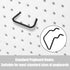 16Pcs Pegboard Plier Holders, Stainless Steel Double Loop Pegboard Hooks, Black Shelving Display Hooks for Shop Store Supermarket Hanging Tools...
