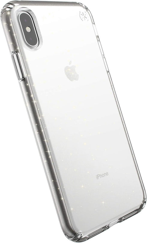 SPECK PRESIDIO CLR + GLITT CASE FOR IPHONE XS MAX - CLEAR WITH GOLD GLITTER/CLEAR...
