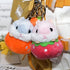 Creative Lovely Cute Hiding in Fruit Hamster Baby Design Pendant Keychain Key-chains Keyrings...