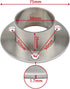 Stainless Steel Closet Rod Flange Holder for Diameter 1.5 inch (38mm) Steel Pipe, Pack of 2...