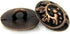 Bezelry 12 Pieces Fern Crozier Metal Shank Buttons. 15mm (19/32 inch) (Antique Copper)...