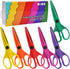 UCEC Craft Scissors Decorative Edge, 6 Pack Extended Crafting Scissors, Pattern Scissors with Different Designs on Blades, Fun Scissors for Kids, ...