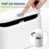 Mini Trash Can with Lid - Removable Small Garbage Can, Tiny Plastic Trash Bin, Pop Up Countertop Wastebasket, Counter Garbage Lint Bin for Bathroo...