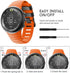 ANCOOL Compatible with Suunto Core Watch Band,Soft TPU Replacement Strap Sport Wristband Metal Clasp for Suunto Core Fitness Smart Watch...