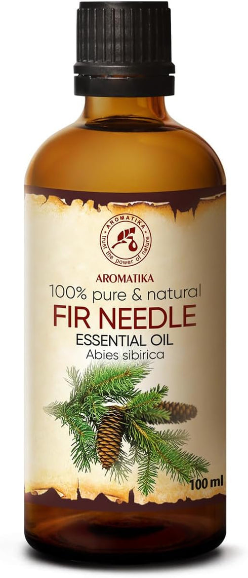 Fir Needle Essential Oil 3.4 Fl Oz (100ml) - 100% Pure & Natural - Freshen Rooms - Home Fragrances - Fresh Aroma - Fir Essential Oils...