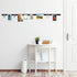 94" x 1" Felt Bulletin Bar Strips Extra Long Self Adhesive Damp Proof Break Proof Felt Board Bar Strips 0.3 Inch Thick for Walls Cubicle Office De...