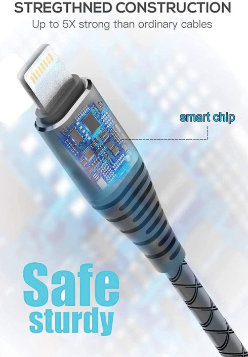 Cabepow for iPhone Charger 6 FT Apple MFi Certified Long Lightning Cable Fast Charging High Speed Transfer Cord Compatible with iPhone 14 13 12 11...