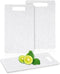 2 Pcs Small Cutting Board for Kitchen Mini Plastic Cutting Board Set Bar Dishwasher Safe Granite Color Cutting Board for Camping Food Fruits Prep ...
