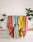 Muslin Swaddle Blankets for Baby, Unisex Baby Boys Girls Essentials, Large 47 x 47 inches Boho Style Receiving Blankets Newborn Registry Must Have...