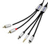 MFi Certified Lightning to RCA Audio Cable, 6.56FT Length RCA to 3.5mm Cable, 3-in-1 USB-C to RCA Audio Cable with Hi-Fi DAC Chip, Use for Home Th...