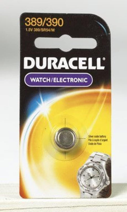 4 each: Duracell Silver Oxide Watch/ Calculator Battery (D389/390PK)...