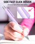 Nicpro 4 PCS Pastel Mechanical Pencil 0.7mm, Cute Fast Click Mechanical Pencils Set with 8 Tubes HB Lead Refills, Erasers, Eraser Refills for Scho...