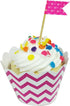 Wrapables Standard Size Chevron Cupcake Wrappers (Set of 20), Hot Pink...